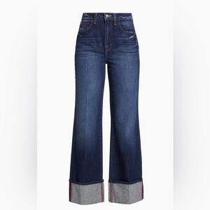 L’Agence Miley Cuffed Wide Leg Jeans